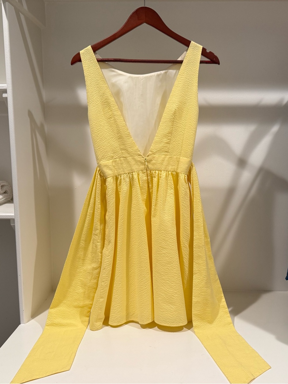 Lauren James Yellow Seersucker Dress - Picture 4 of 8